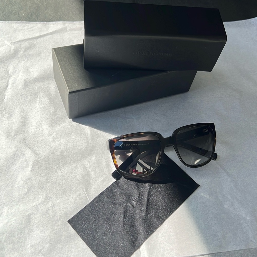 Authentic Like New Christian Dior Homme Black Tie 146S M5WHD Sunglasses
